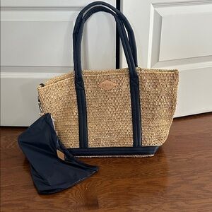 MZ Wallace Raffia Tote - Navy